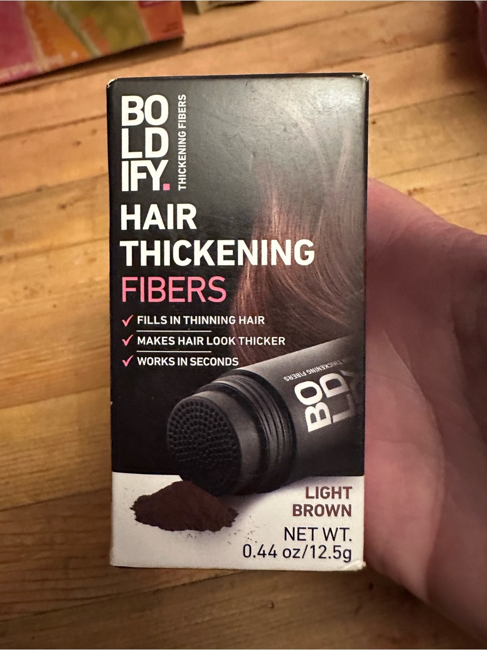 BOLDIFY Hair Fibers for Thinning Hair, for Women & Men, Light Brown 12.5g